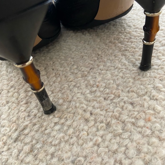 GUCCI leather sling back heels Size 9.5 - Picture 5 of 10